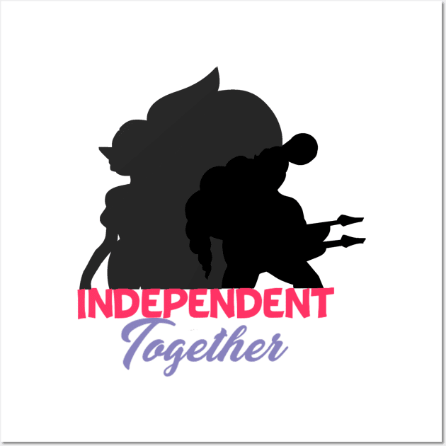 Independent together - opal and Steg Wall Art by HellishAesthetic